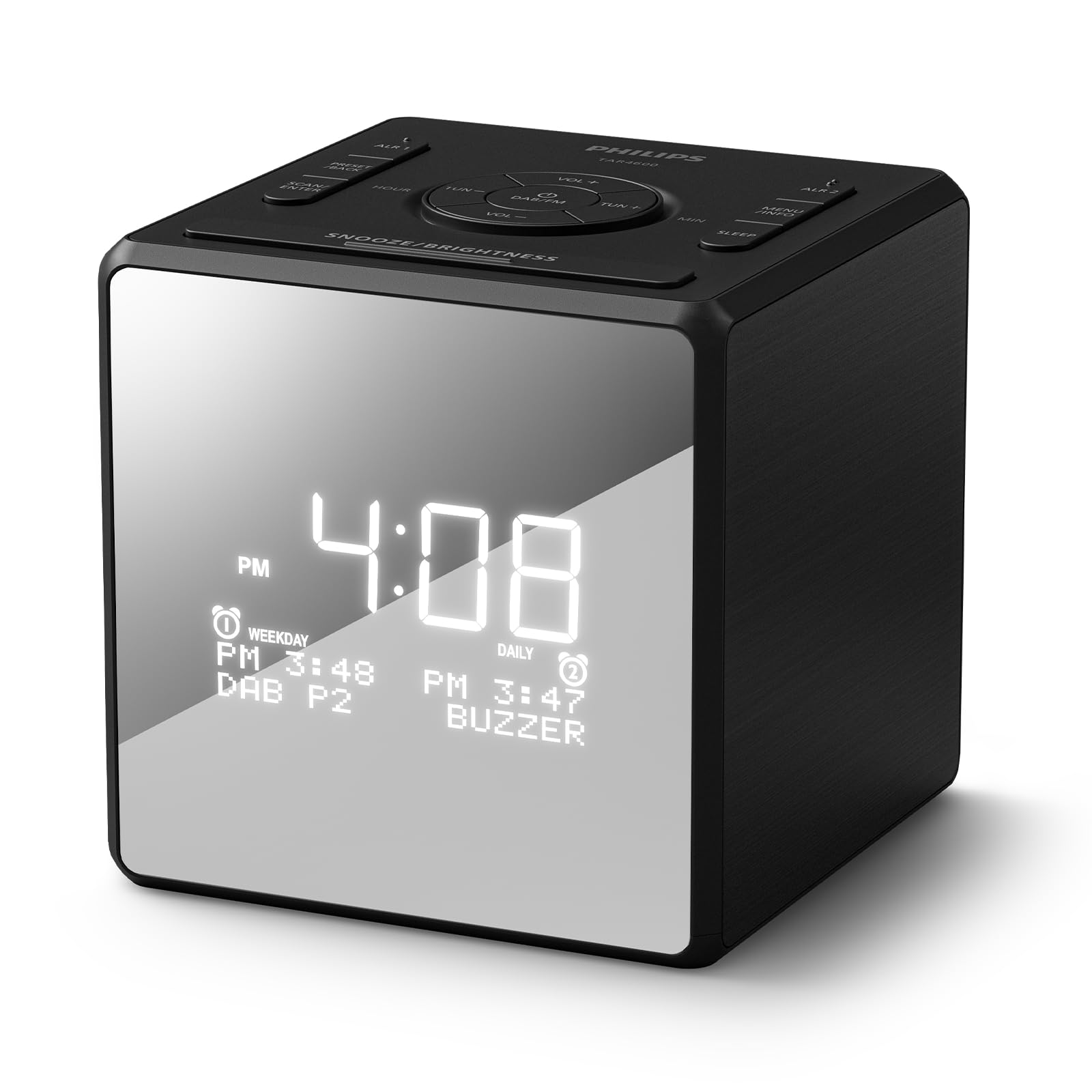 Philips TAR4650 Dual Alarm DAB/FM Clock Radio With USB With Multicable