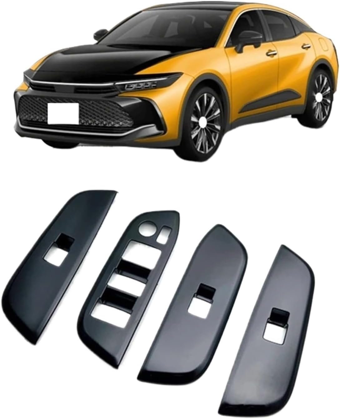 Compatible With Toyota Crown 2022-2023 Car RHD Window Control Glass Switch Lift Button Cover Trim Parts