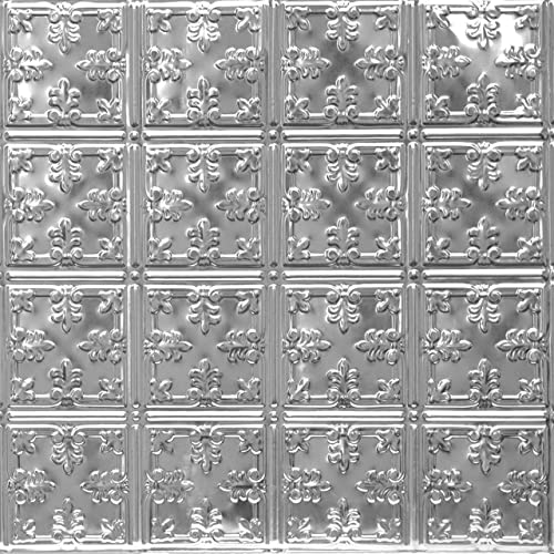 Florentine 2 Ft. X 2 Ft. Tin Plated Steel Wall And Ceiling Patterns Nail Up Steel (Unfinished) 12 Pack #TOP1