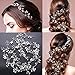 1m Tocado para el Pelo Diadema Tiara de Novia Adornos Accesorios para...
