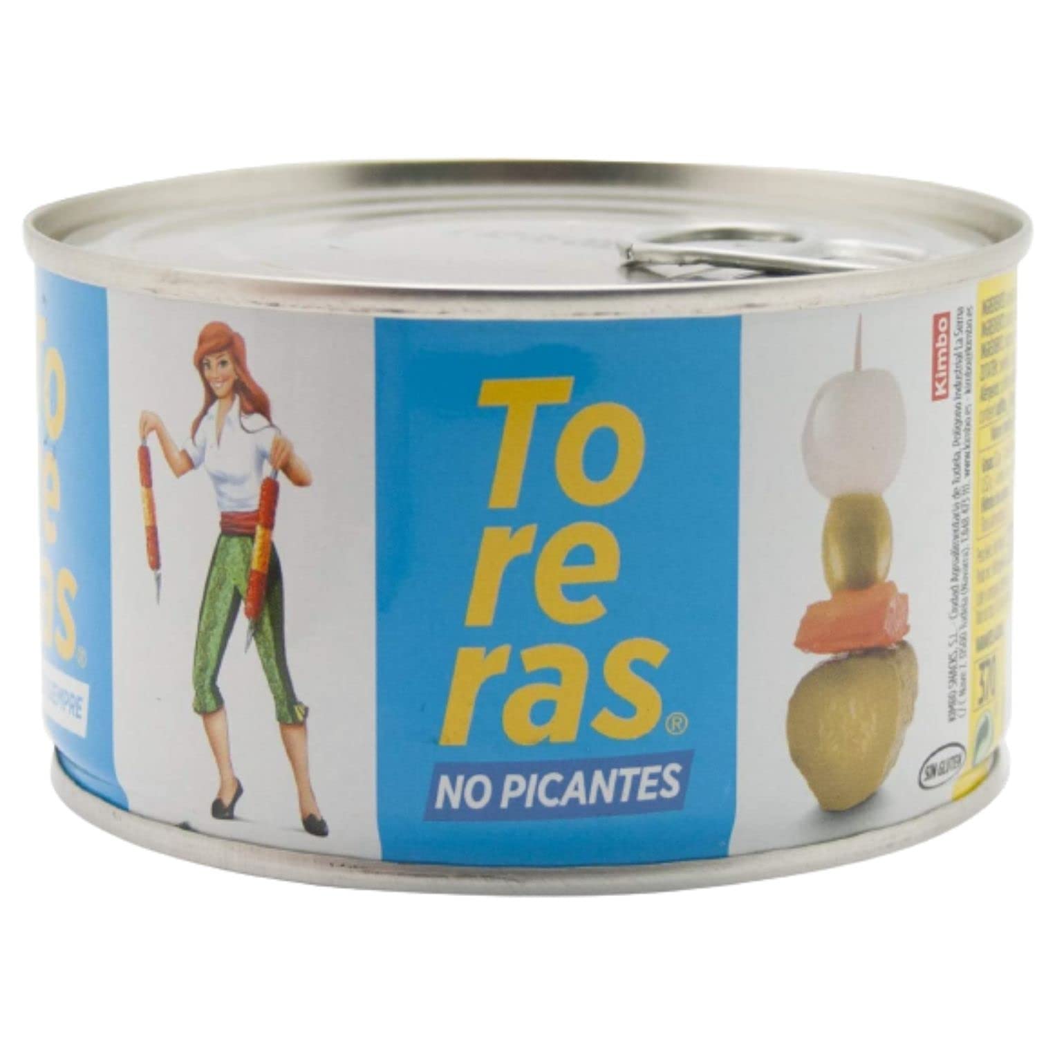 TORERAS Aceitunas - Banderillas de Aceituna, Olivas, Cebolla, Pepinillos en Vinagre, Guindilla, Pimiento - Toreras Tradicionales – Fabricado en España – Pack de 2 - Sin Picante, Sabor Tradicional — view 2