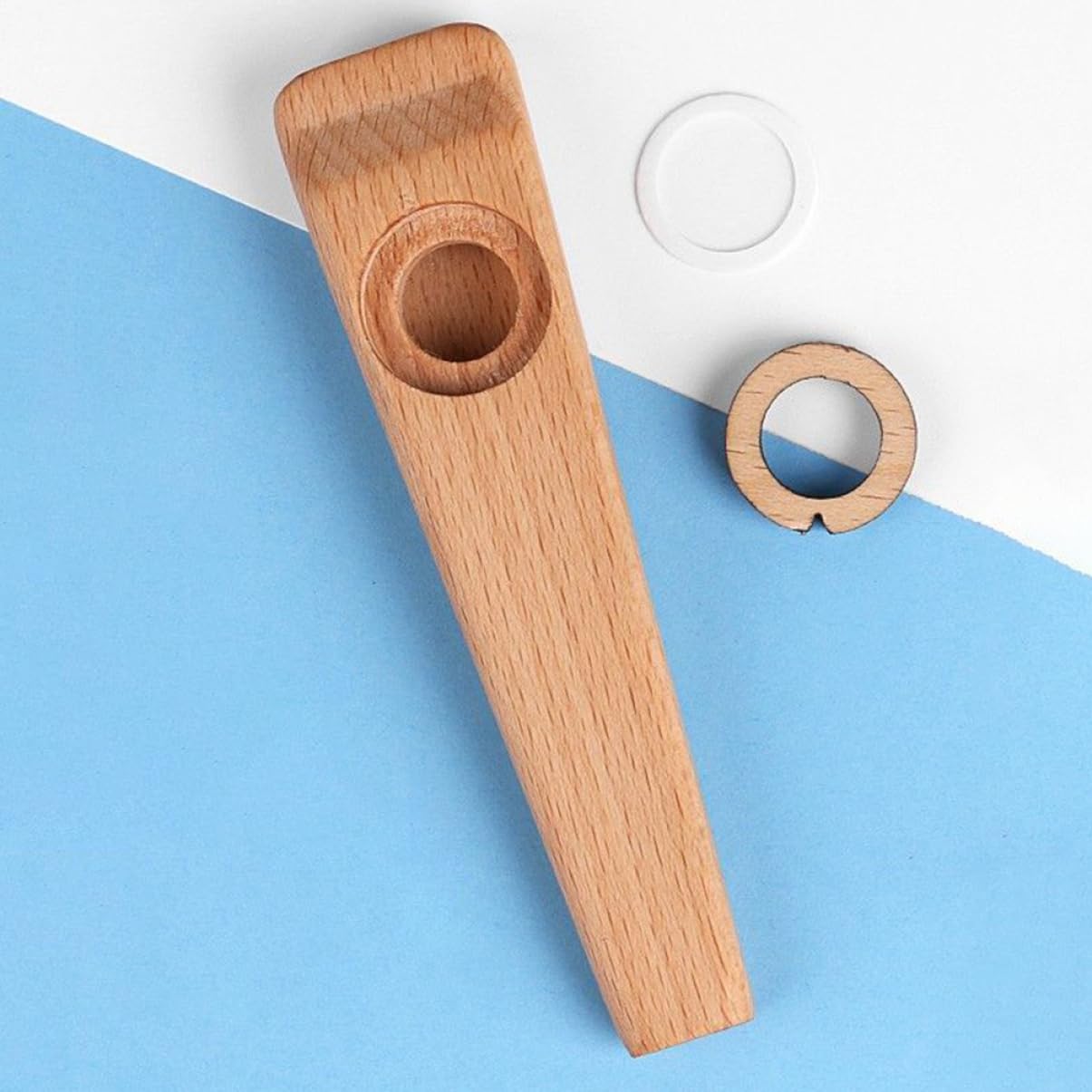 ibasenice Accesorios para Kazoo Instrumentos Musicales Kazoo para Adultos Flauta Dulce de Madera Musicales Compañero de Guitarra para Interpretación Musical