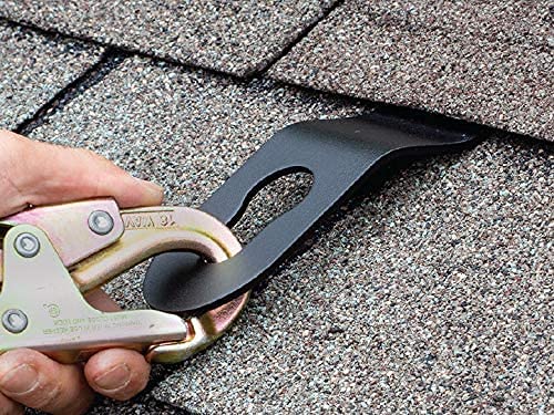 Tie Down 100-Pack Roofing Anchor Hitch Clip | Roof Anchor | Wood Anchor | Black | Use with Roofing Harness, Safety Harness, Safety Ropes for Fall Protection, and Other Fall Protection Accessories