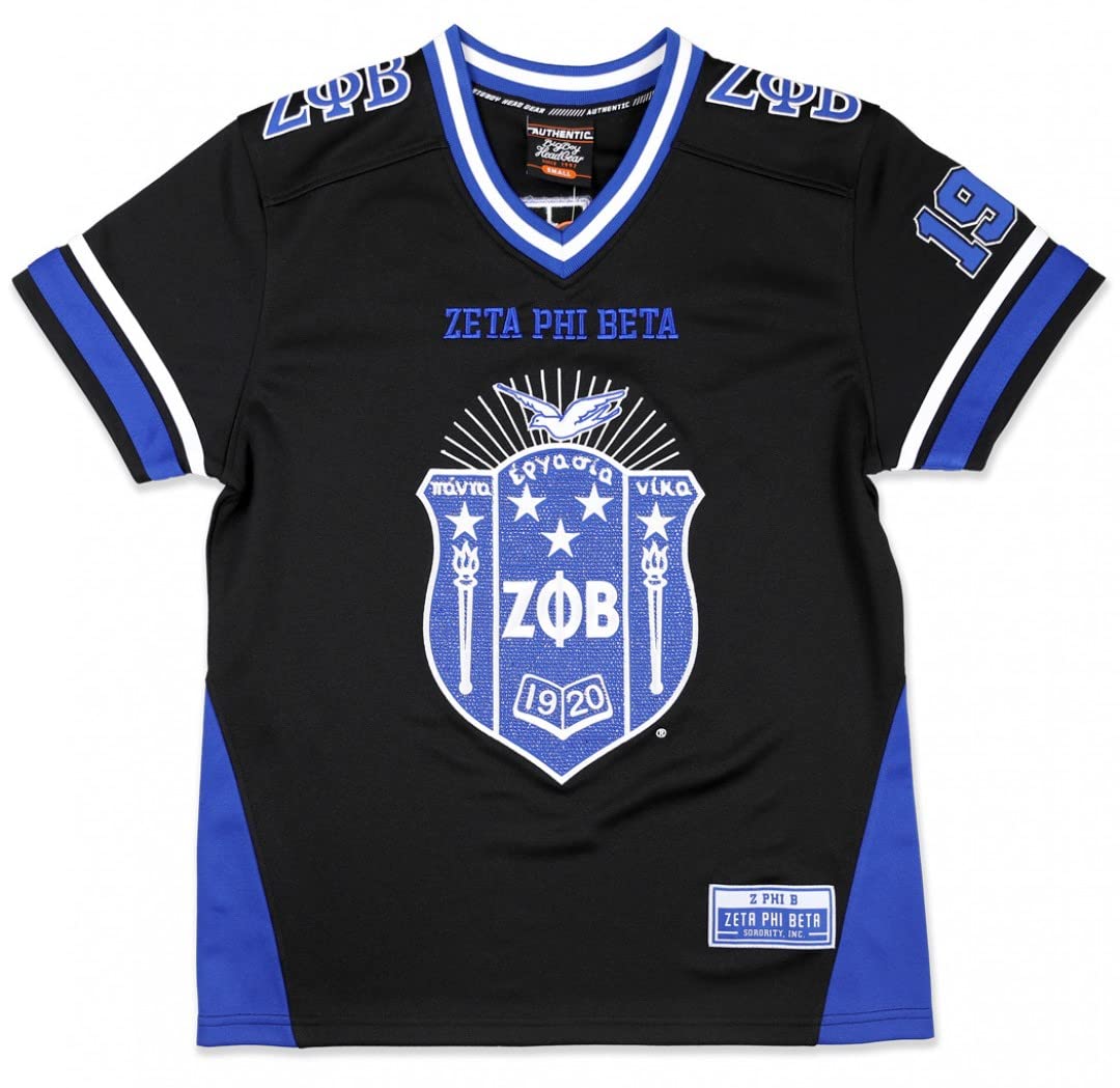 Zeta Phi Beta M13 Football Jersey Black [S]