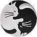 Price comparison product image Yin and Yang Cat Patch Embroidered Badge Embroidery Applique Iron Sew On Clothes