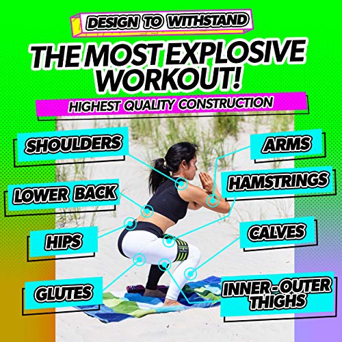 Gladiator Glute Bands | 2 Pack Non Slip Fabric Resistance Booty Bands #TOP2