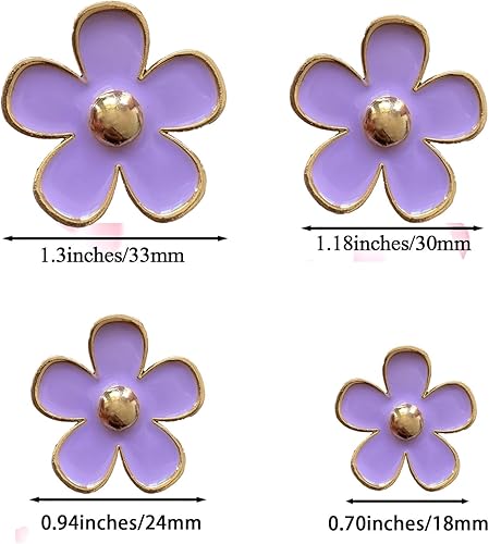 Miniatura 3 de Daisy Clips de ventilación de aire, 4 piezas de lindas flores clip de salida de aire acondicionado de automóvil, clip para ambientador de automóvil,