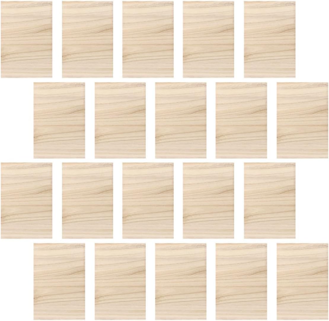 Taekwondo Breaking Boards 20pcs Set Practice Planks 0.3cm 0.6cm Thick Wooden Boards Martial Arts Training Supply for Karate Performance and Grading