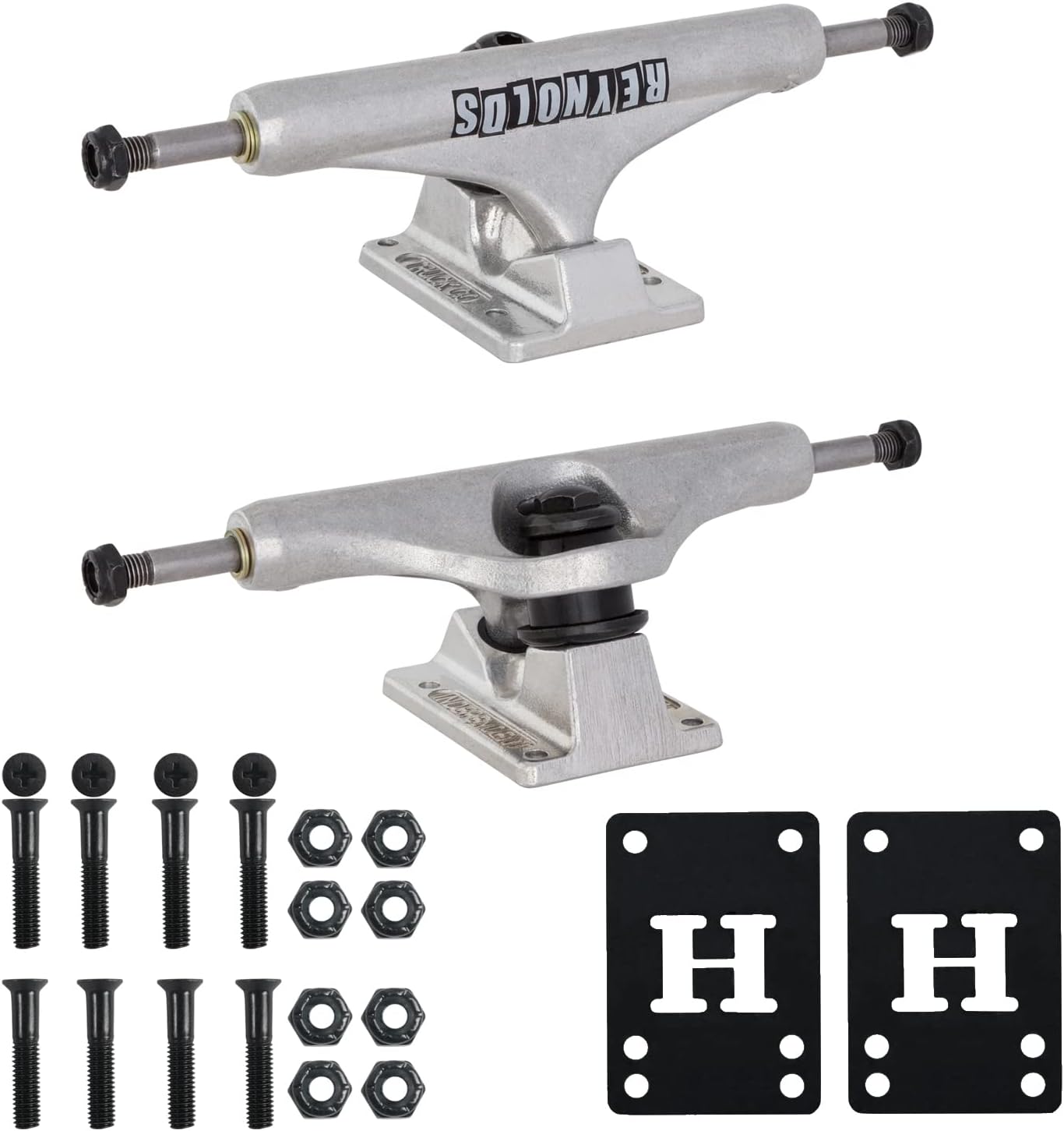 Independent Skateboard Trucks Andrew Reynolds Hollow Mid with 1" Phillips Mounting Hardware and Optional Risers