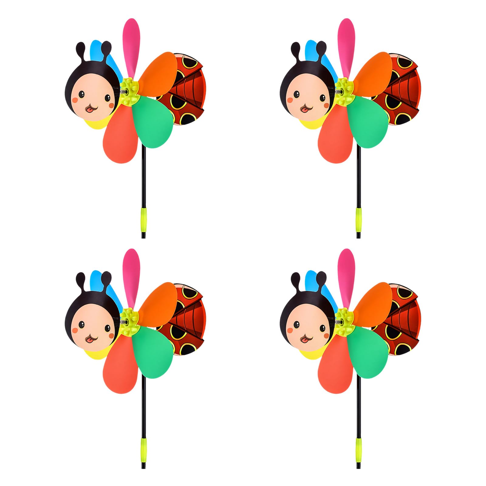 Colorful Cartoon Animal Wind Spinner Children Toy Scare Birds Away Wind Spinner Garden Windmills Adornment Cartoon Animal Windmills