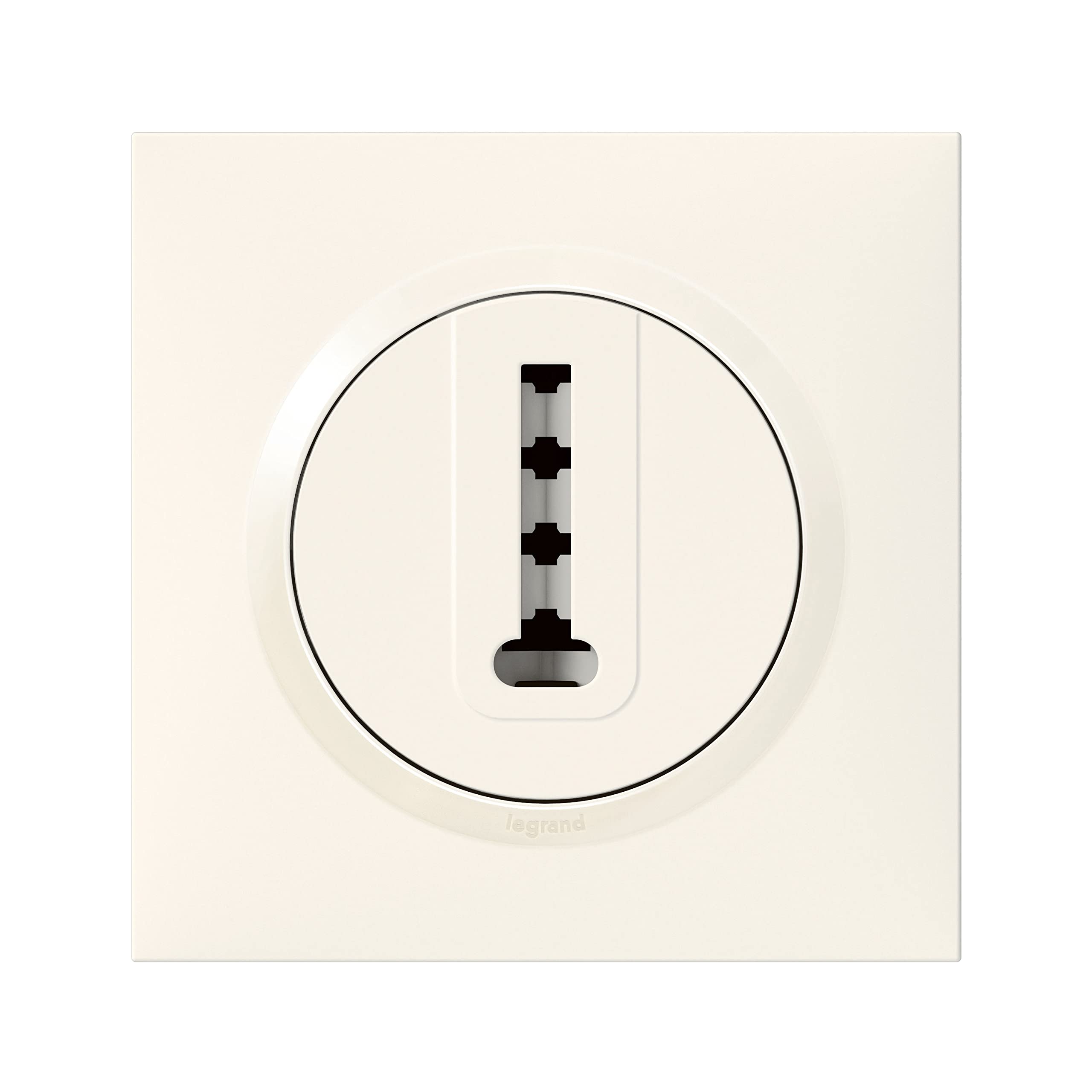 Legrand - Prise téléphone en T dooxie livrée avec plaque carrée blanche - emballage blister
