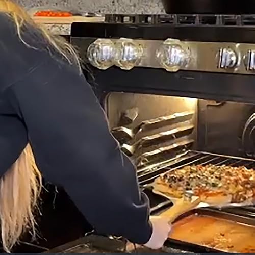 Vista 5 de Pala de pizza de aluminio de 12 pulgadas con mango de madera plegable, espátula de pizza de almacenamiento sin esfuerzo para horno, hornear pizza