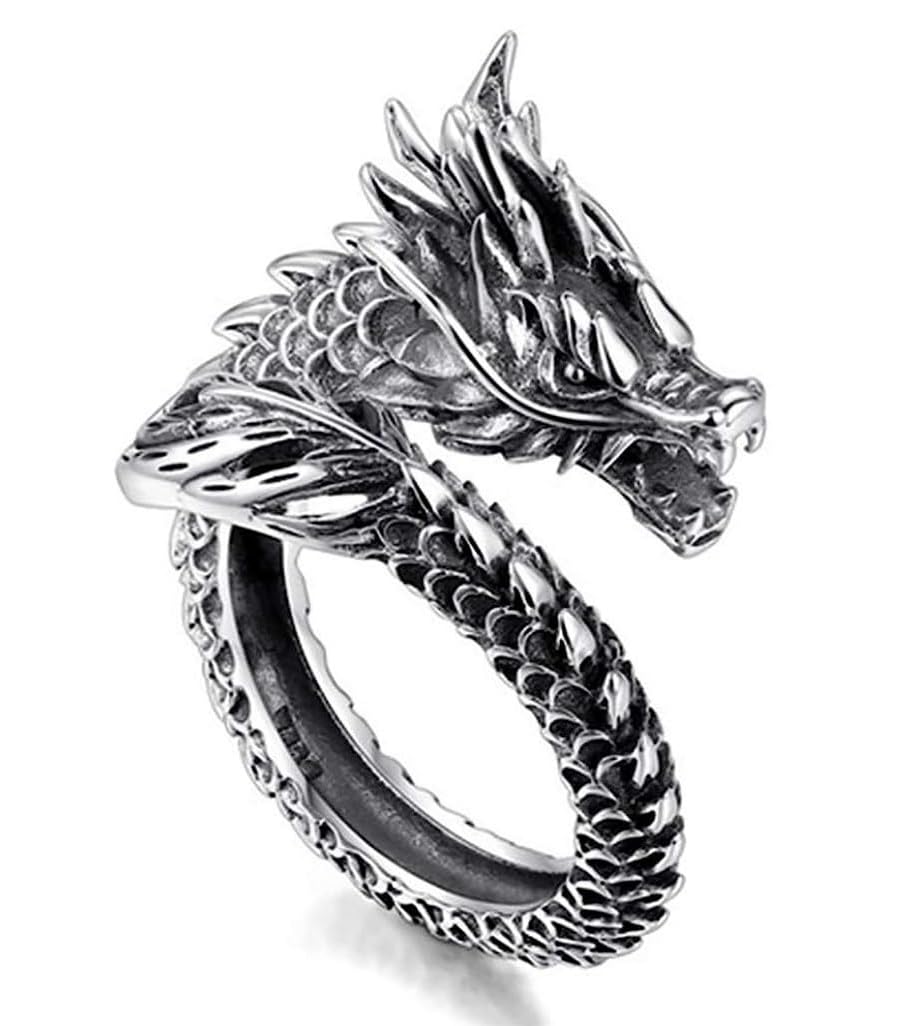 PDY FASHION Trending Stylish Stainless Steel Adjustable/Openable Bikers Cool Funky Wild Dragon Thumb Finger Ring unisex slver ring pack of 1 (B0CP85KB52) Amazon Price History, Amazon Price Tracker