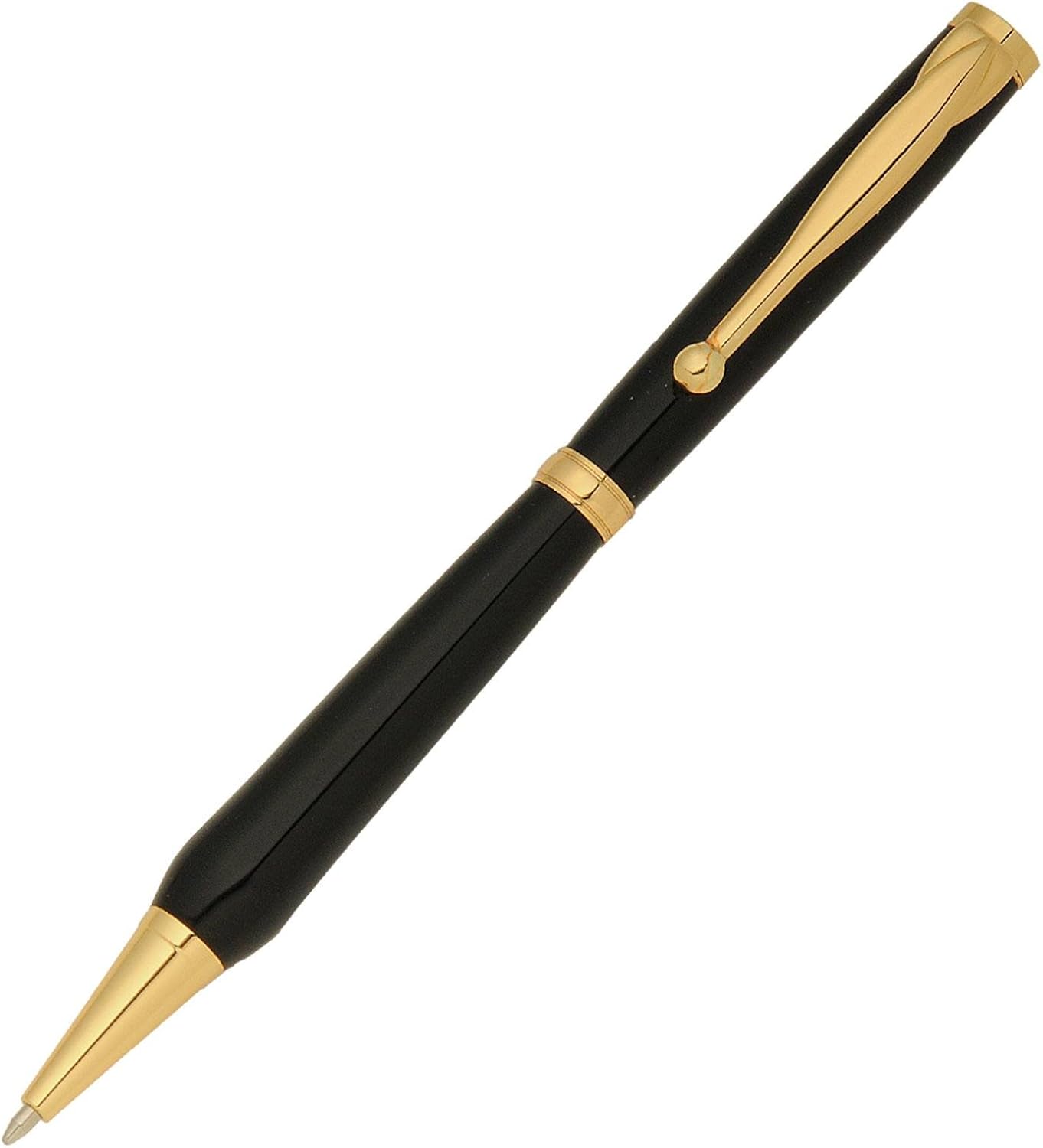 Penn State Industries PKSLFUN24 Funline Economy Slimline Twist Ballpoint Pen Kit Woodturning Project (100, Gold)