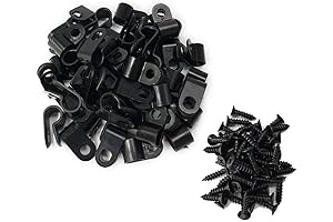 R-Type Cable Clamp with Screw - Cable Fastener Clips Screw Mounting System