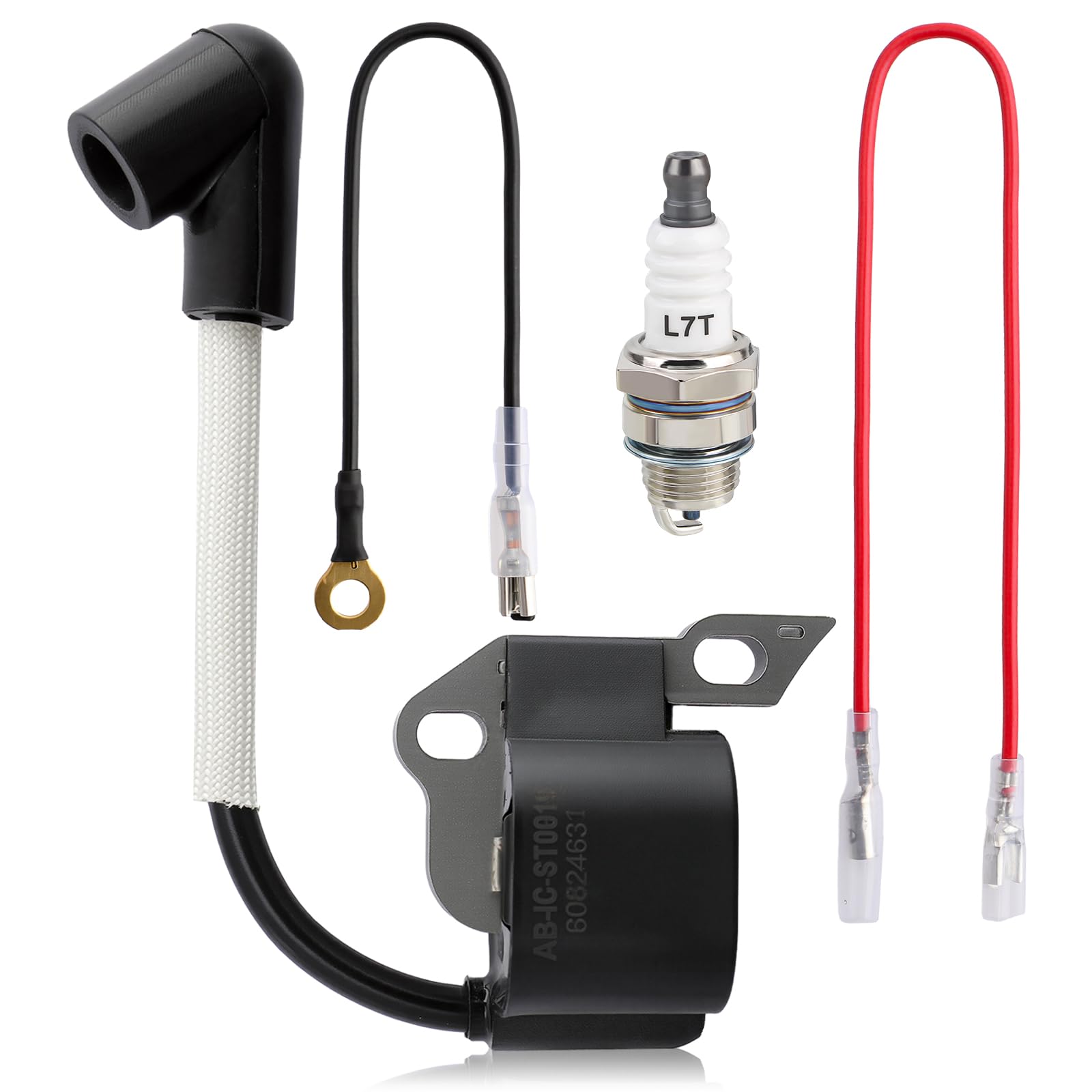 CARBBIA Ignition Coil 1130 400 1302 for Stihl MS170 MS170C MS180 017 018 Chainsaw with 0000 400 7000 Spark Plug 1110 400 7005