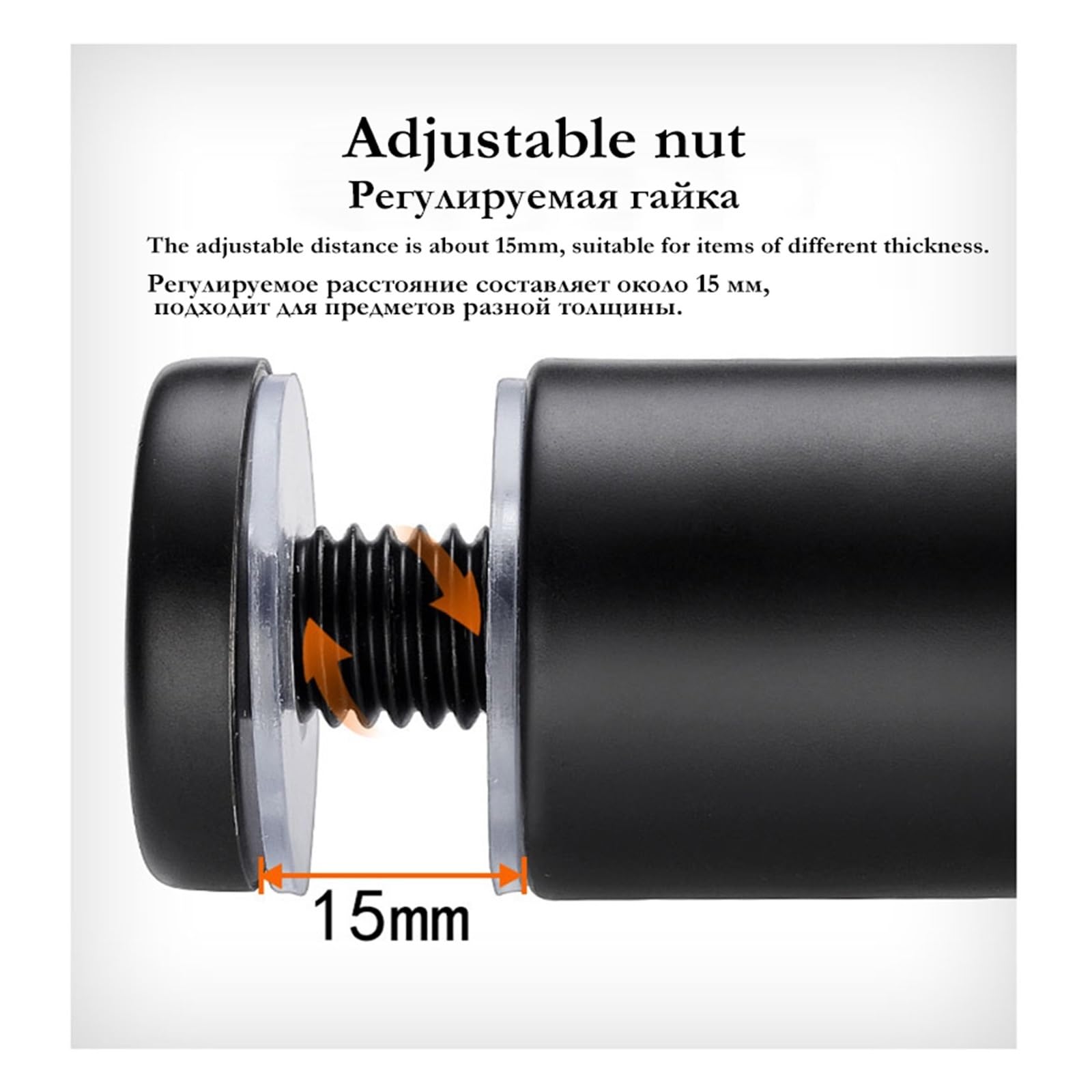 Tornillos de fijación para carteles publicitarios 45 piezas de fijaciones de separación, tornillos de separación de letreros publicitarios de acero inoxidable de 12 mm for de fotos de acrílico, letrer
