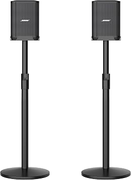 Adjustable Speaker Stand for Bose S1 Pro & Pro+Pair | 22.6-36.2in height adjustable, heavy-duty portable, fits Bose S1 Pro & Pro+, for home, stage, display, black