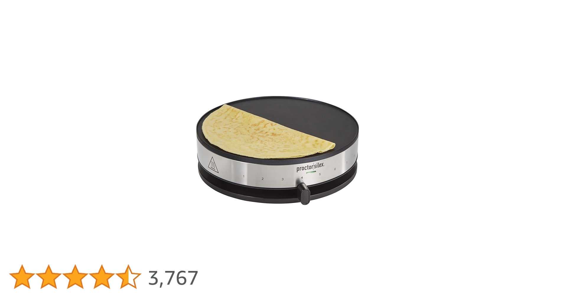 Proctor Silex Electric Crepe Maker, 13-Inch Griddle, Spatula.