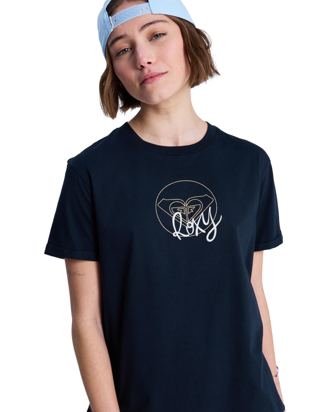 Roxy Short-Sleeved T-Shirt VL OCEANREGULAR Corpo Womens Black