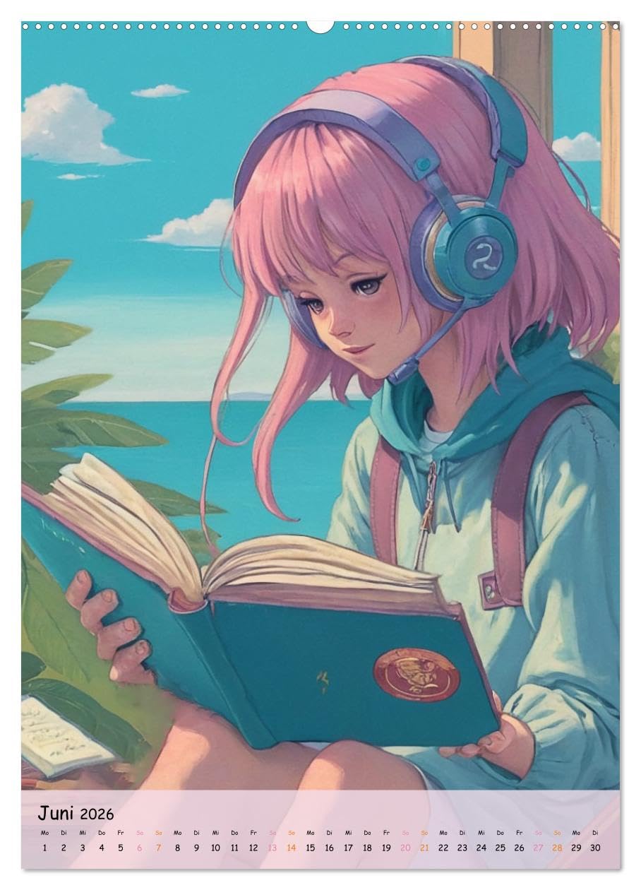 Träume eines jungen Herzens – Eine Manga-Reise zur Selbstfindung (hochwertiger Premium Wandkalender 2026 DIN A2 hoch), Kunstdruck in Hochglanz: Eine ... Träumen und der ersten Liebe (CALVENDO Kunst)