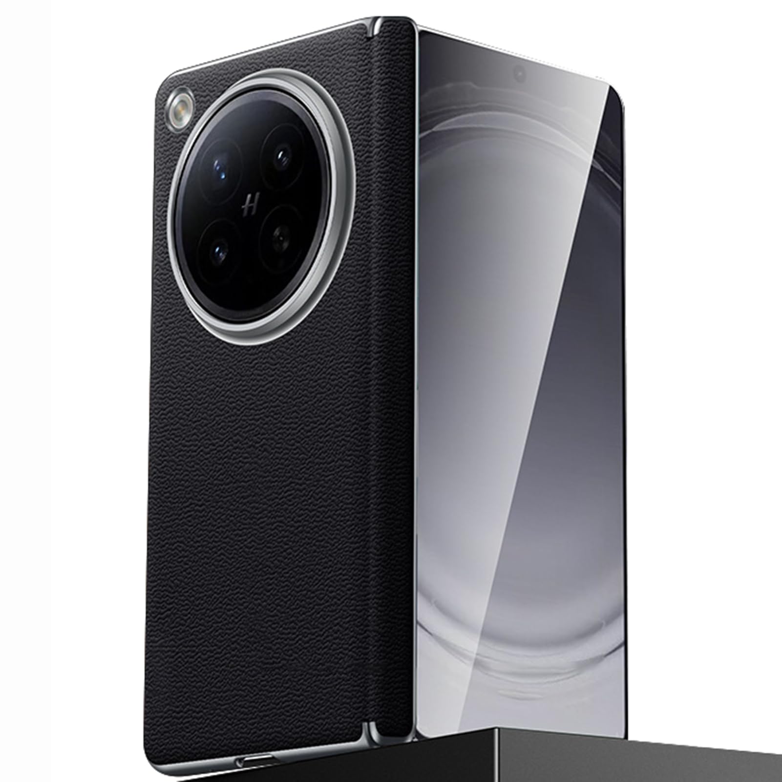 LUOTANL Magnetic Case for Oppo Find N6, Wireless Charging Leather Hinge Shockproof Plating Cover