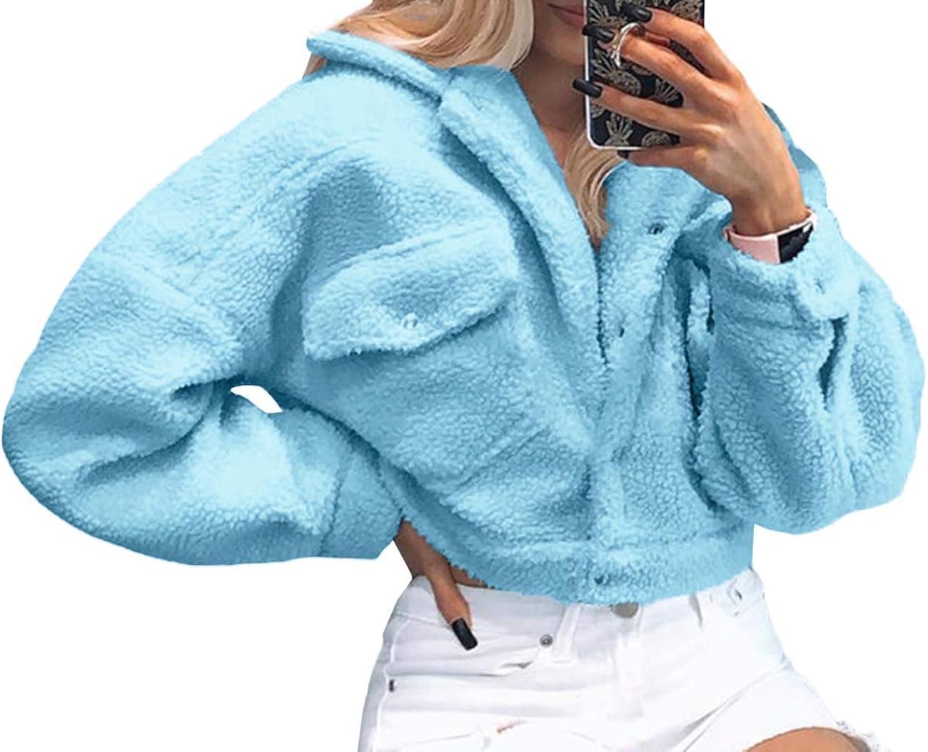 Fleece shearling jacket Outlet