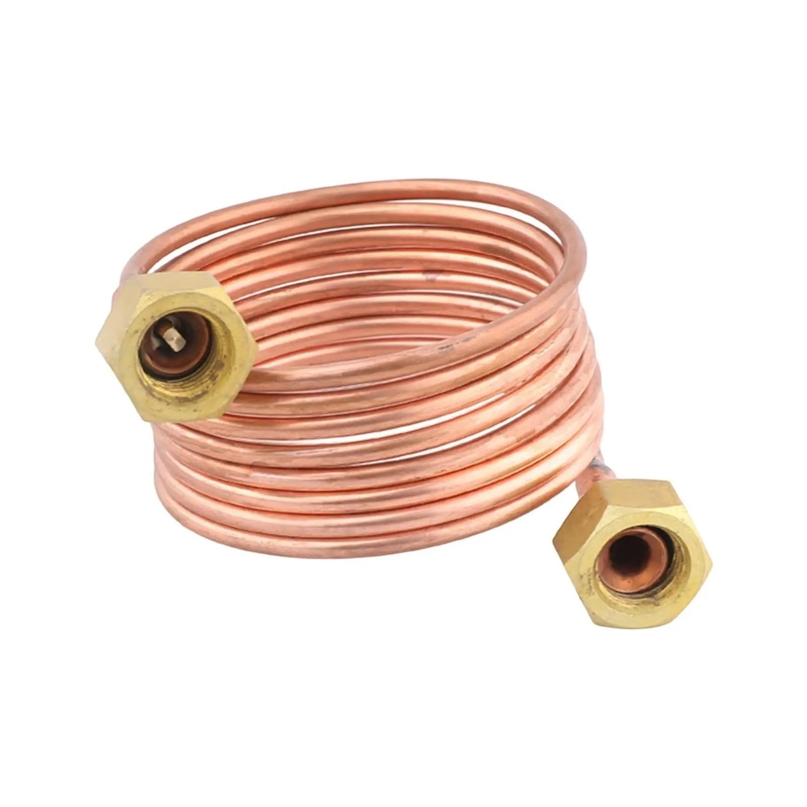 Refrigerator Capillary Tubing 3mm Flexible Copper Coil for Refrigerator Cabinet, Fridge Capillary(with Thimble 1.5M)