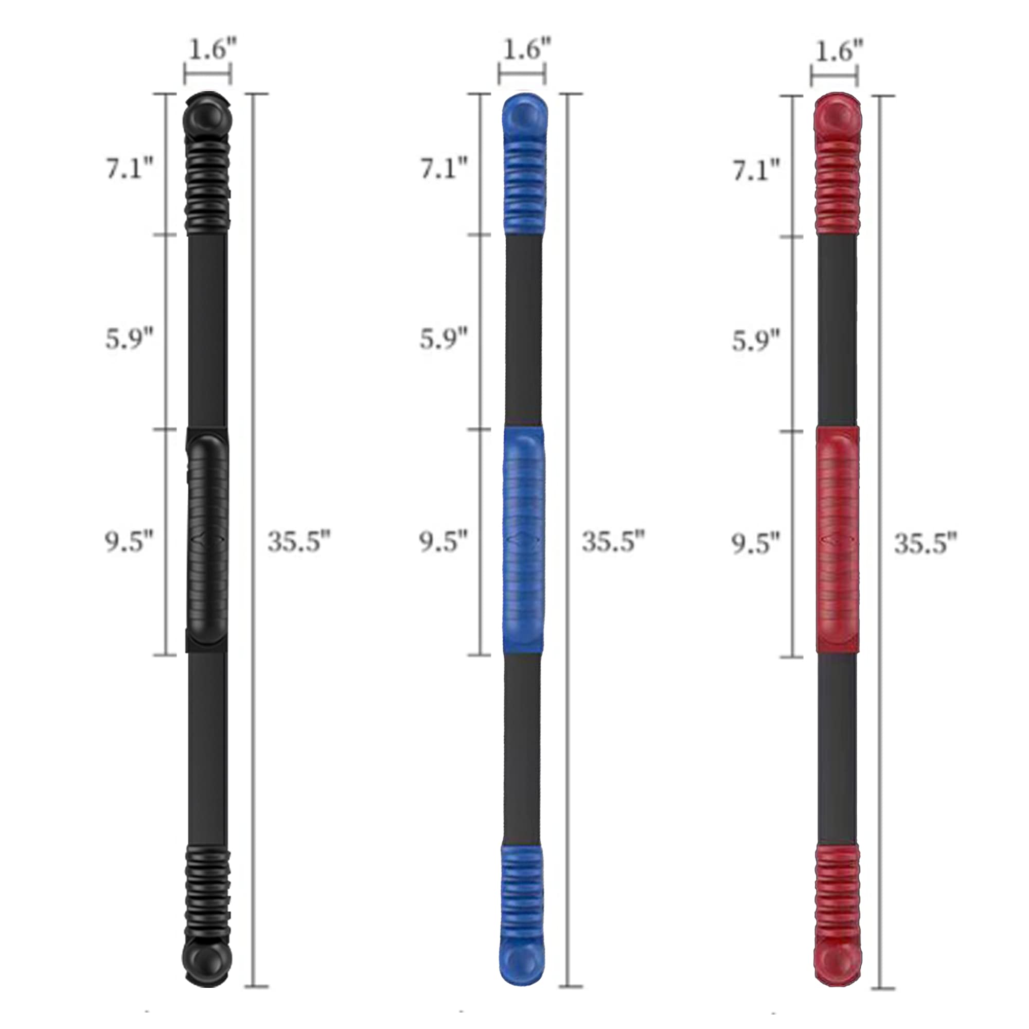 HOTSWEAT Elastic Strength Training Stick Physical Therapy Arm Grip Shoulder Stretch Whole Body Rehabilitation High Frequency Vibration Suitable for Men, Women and the Elderly