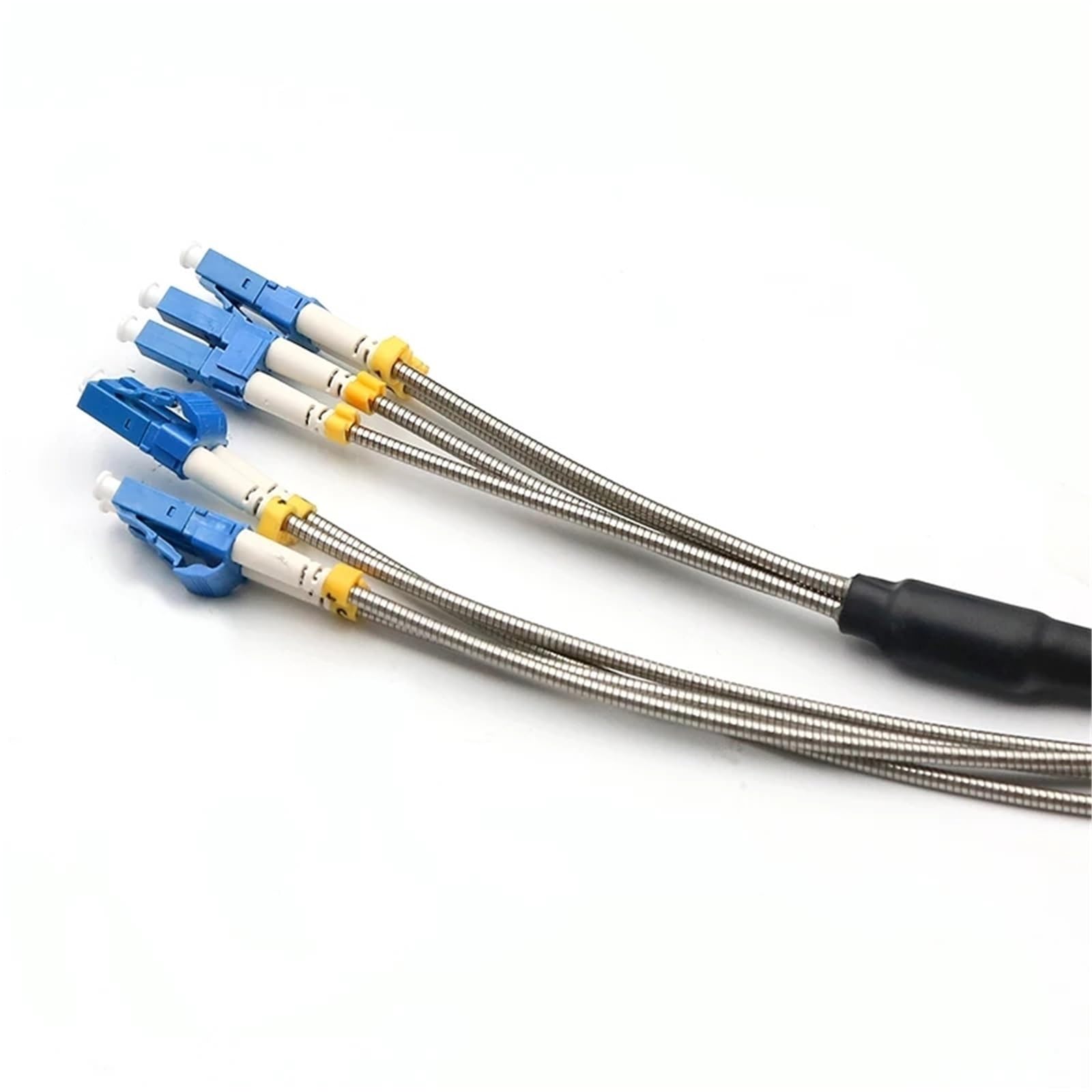 Cordon de Brassage Fibre Optique extérieur CPRI 100 m LC SC FC St 4 conducteurs SM MM multimode, Cordon de Brassage monomode FTTH FTTA 4 Fibres(St-St MM)