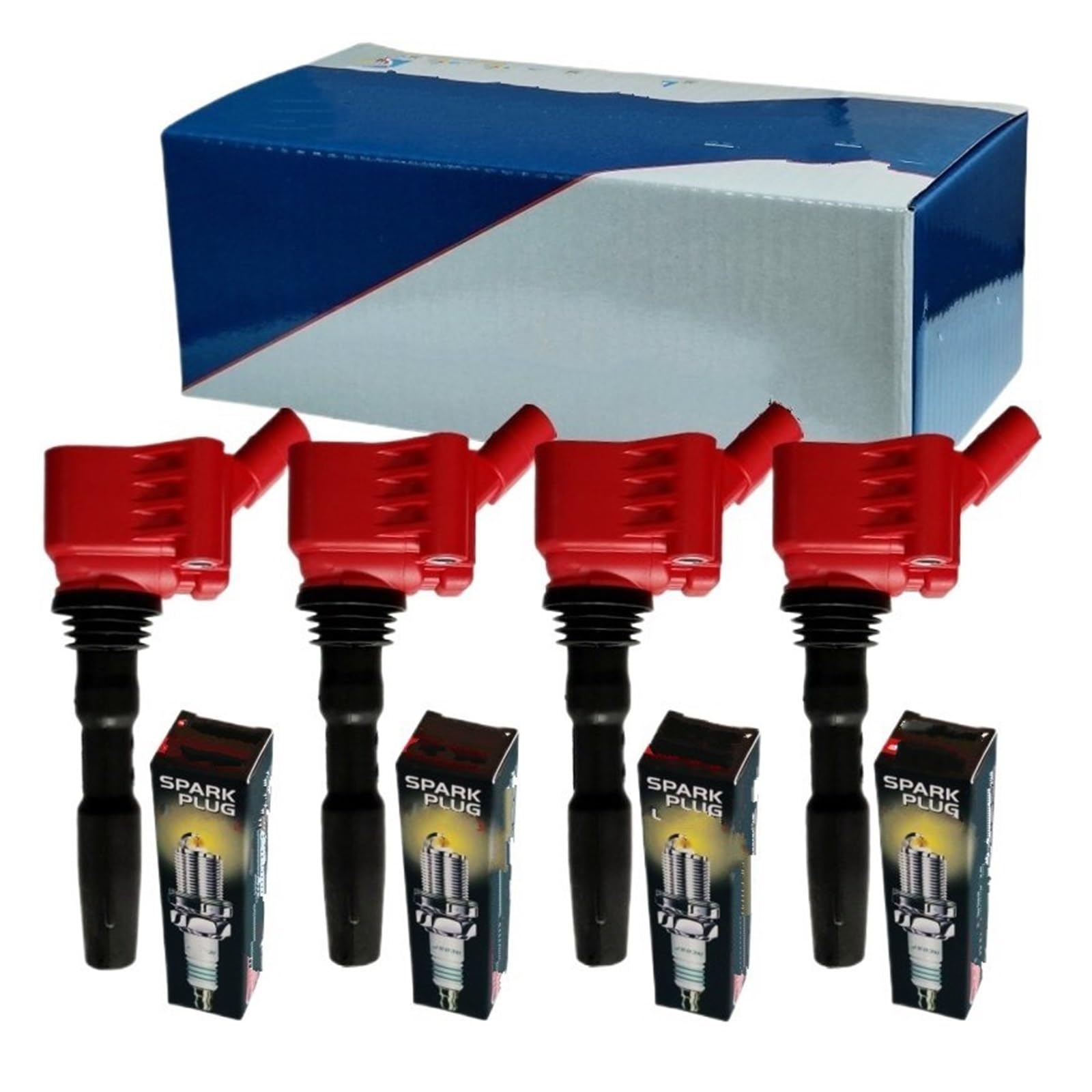 Moduł zapłonowy cewka Pasuje do Audi A1 A3 pasuje do VW POLO GOLF MK7 Tiguan Passat 1.2T 1.4T irydowa świeca zapłonowa cewka zapłonowa EA211(4coils 4spark plugs)