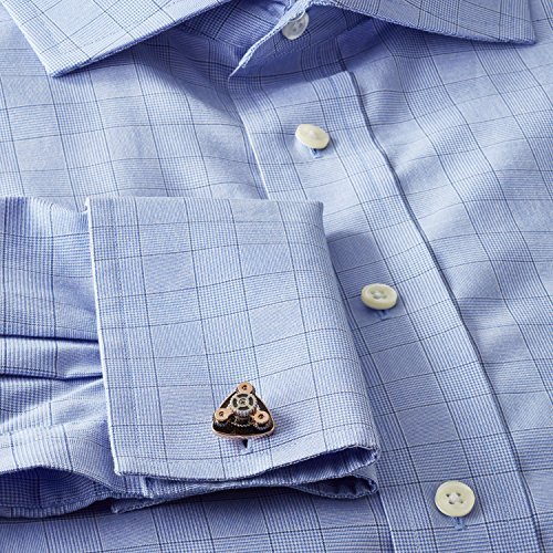 Tateossian Rotating Gear Trio Enamel Rose Gold Plated Cufflinks #TOP1