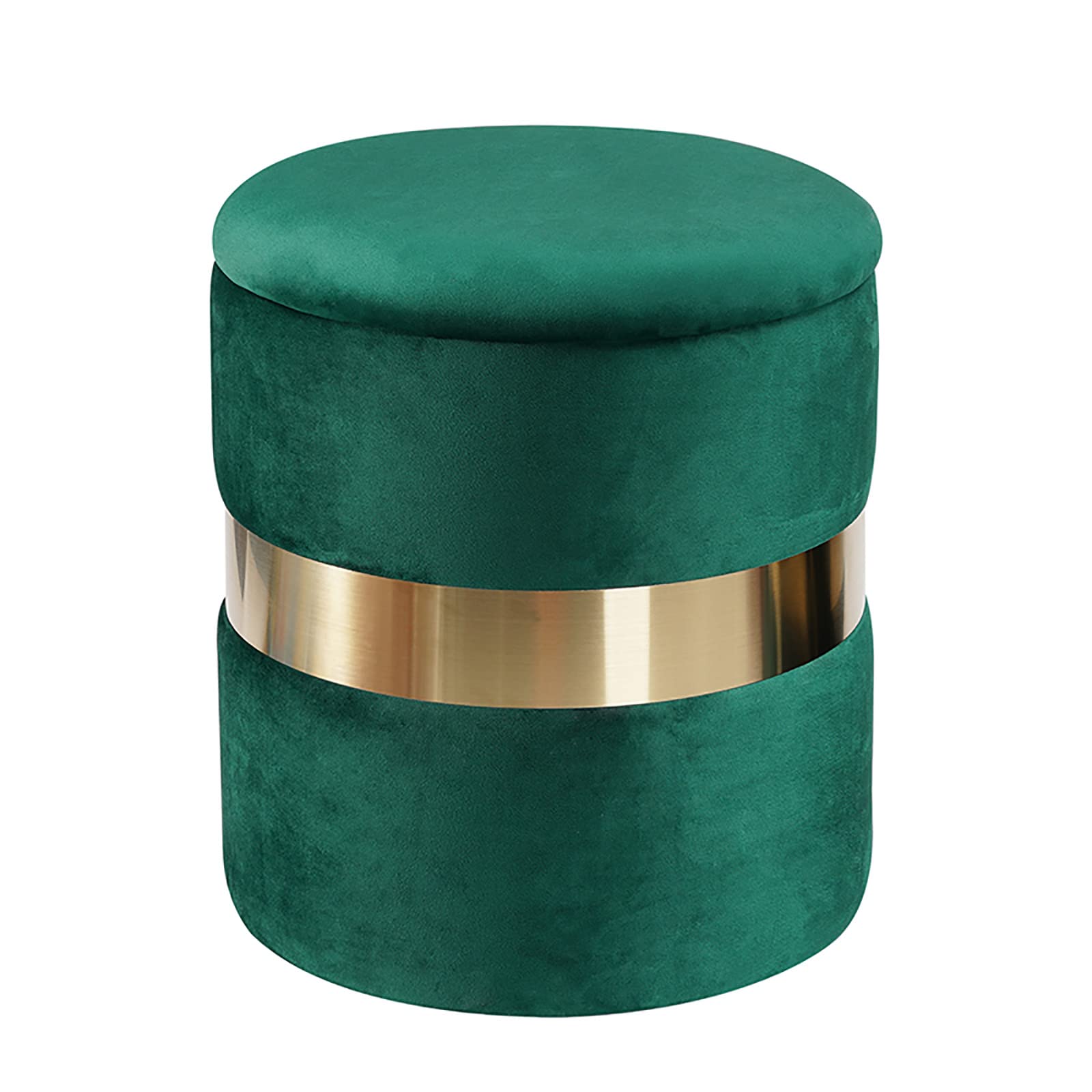 Pouf velours vert : la solution rangement pour salon encombré