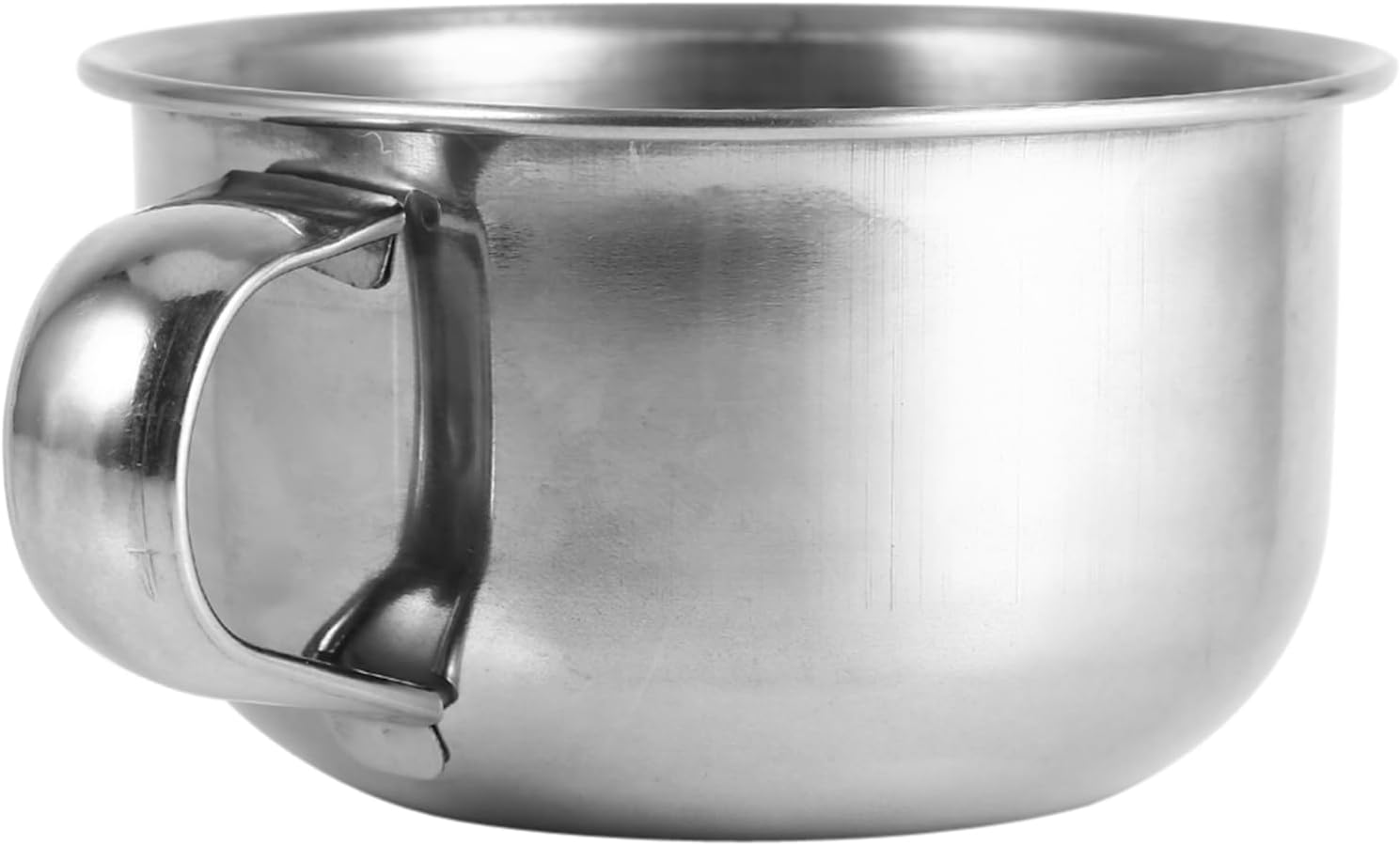 FILFEEL Shaving Soap Mug Bowl, Stainless Steel Shave Bowl Metal Cup Shaver Cleansing Foam Tool For Man