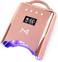 Vista 11 de M - Lámpara de curado de uñas inalámbrica y recargable NEO de 78 W con temporizador de visualización de tiempo LCD, sensor automático e