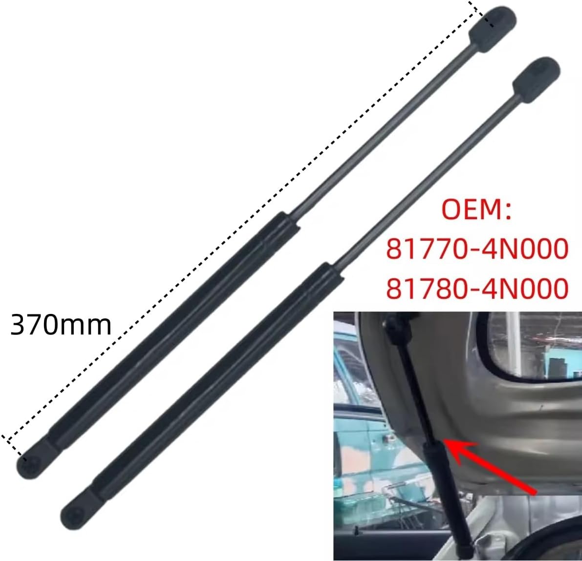 バックドアダンパー 用 キア 用 カーニバル 用 セドナ 2015-2021 ペア