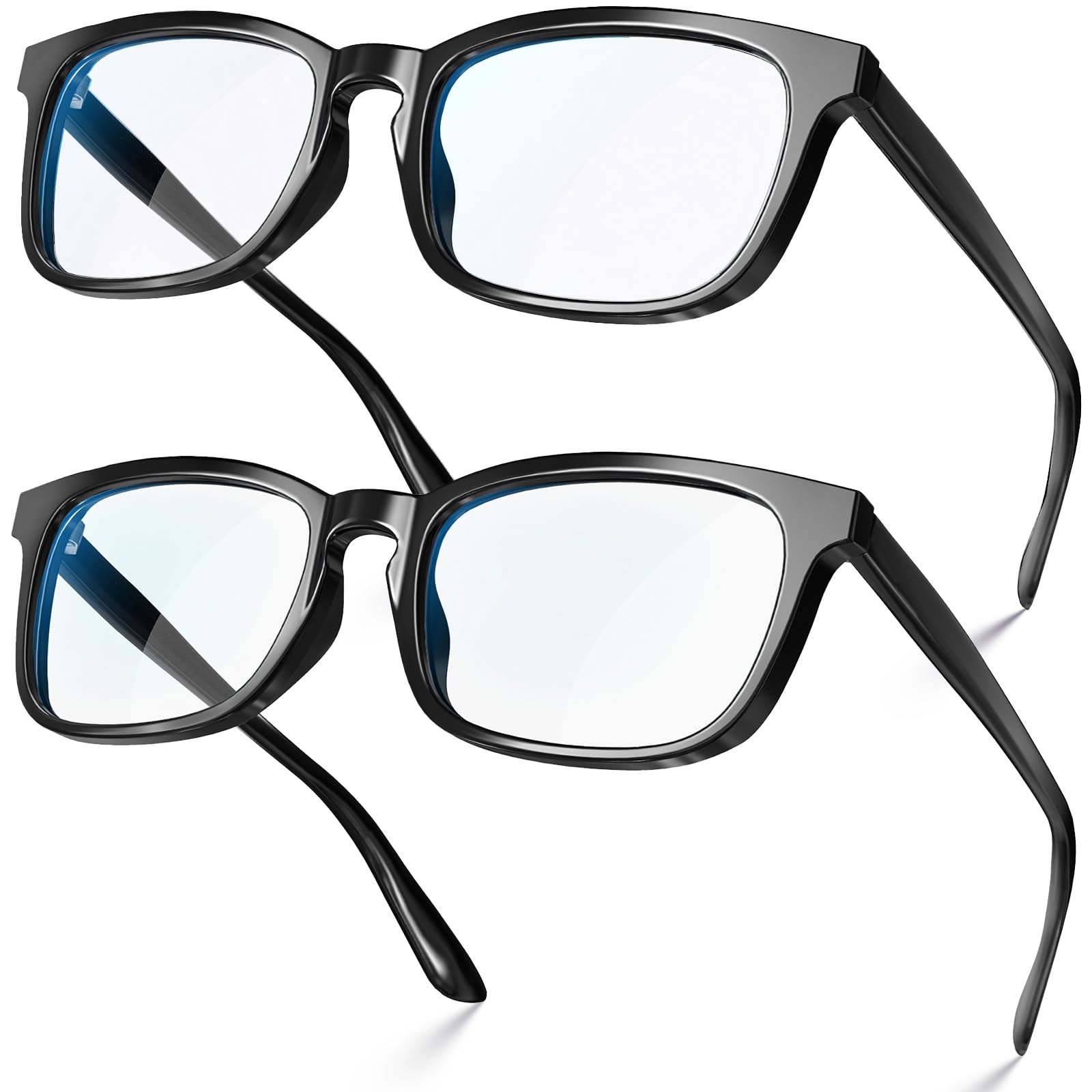 VISOONE Blue Light Blocking Glasses Square with Anti Computer Glare for Gaming Women and Men MONTANA