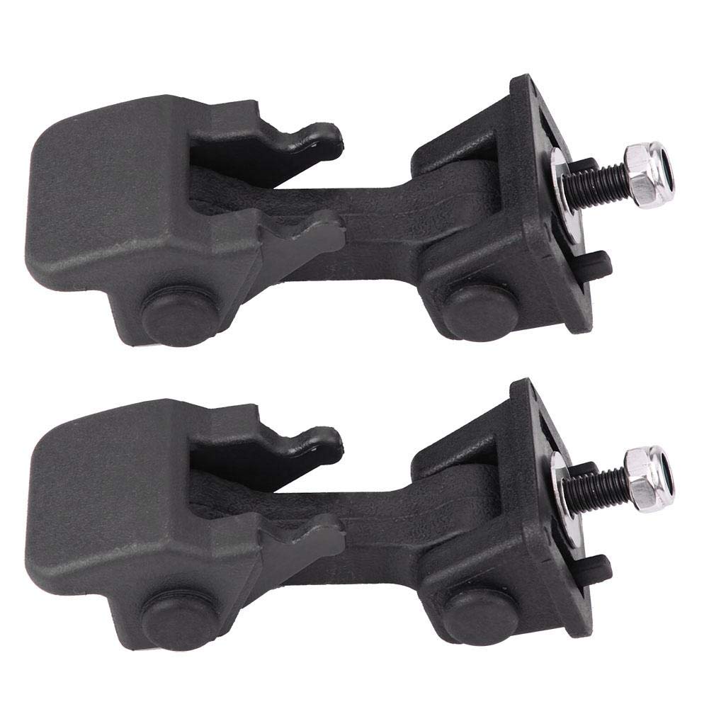 KIMISS 1 paire Loquet de Capot Attache de Sécurité et Support de Capot Avant en ABS pour TJ 97-06 (noir)