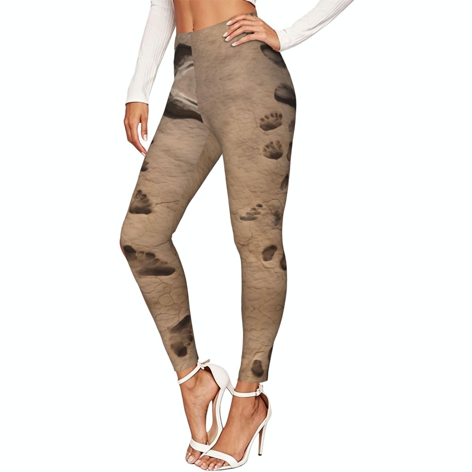 Leggings de compresión cómodos contra la fatiga con estampado suave 7