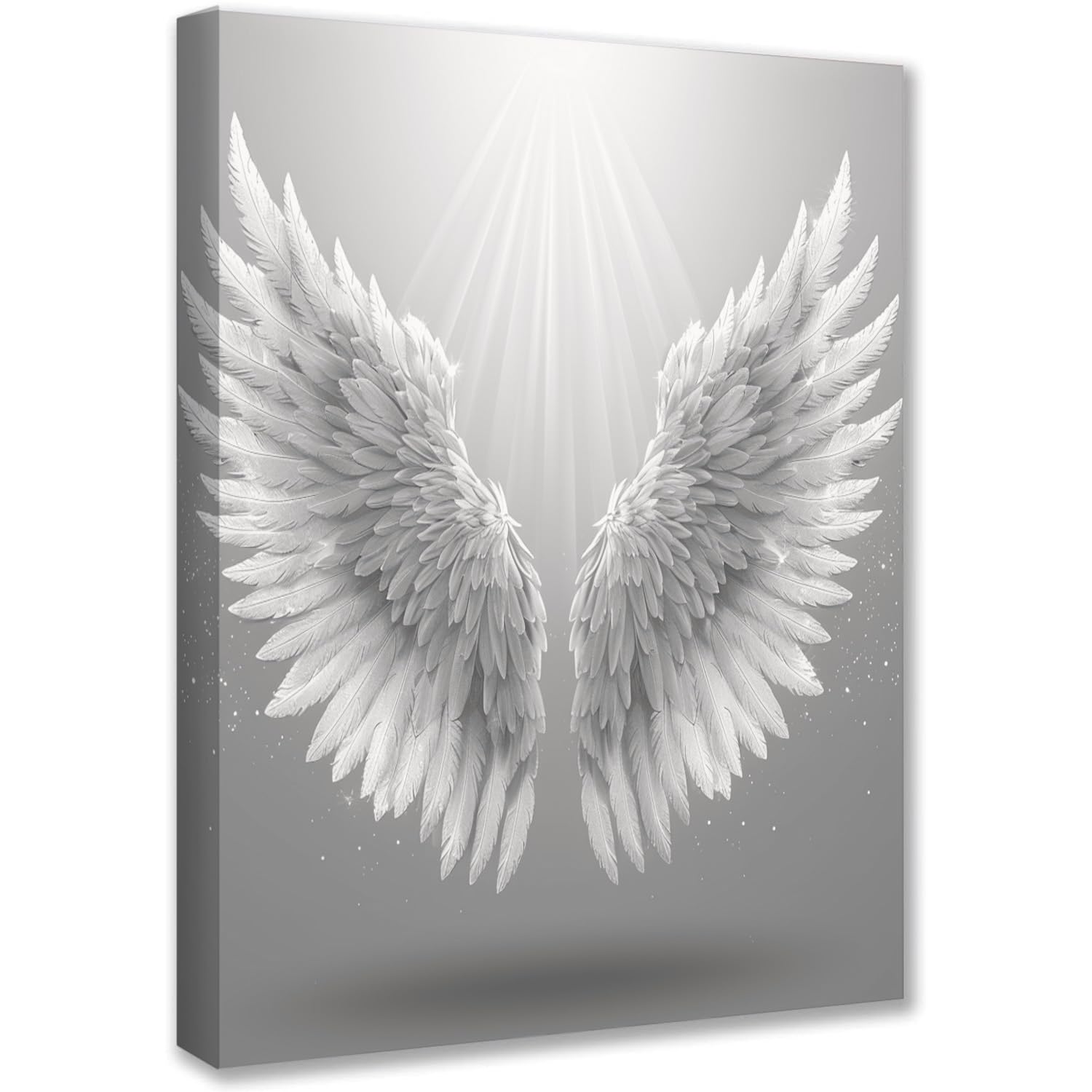Arte de la Pared Lienzo 30 x 40 cm alas de angel grises Impresiones Cuadro en Lienzo Pinturas murales Decoración Arte de Marco para Sala de Estar Decor de Dormitorio Oficina