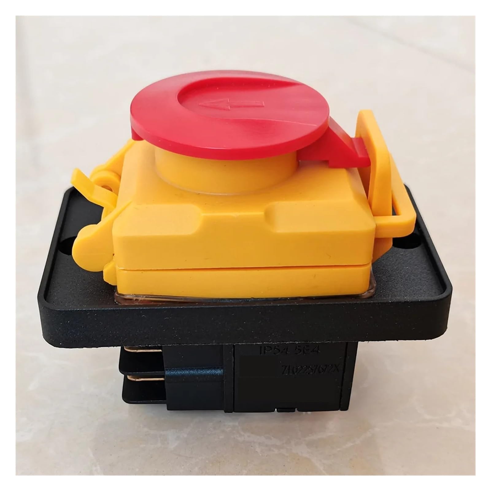 Emergency Stop Switch KJD22 4Pins Electromagnetic Switch ON-Off Emergency Stop Button Switches 250VAC 12(10) A 3(1.5) A IP54 5E4 ZL02257672X Controls Switches