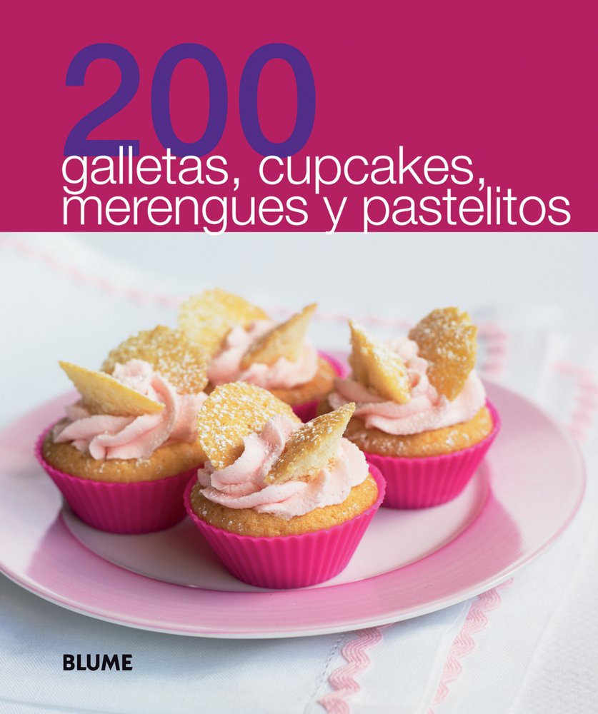 200 galletas, cupcakes, merengues y pastelitos / 200 cookies, cupcakes, meringues and biscuits