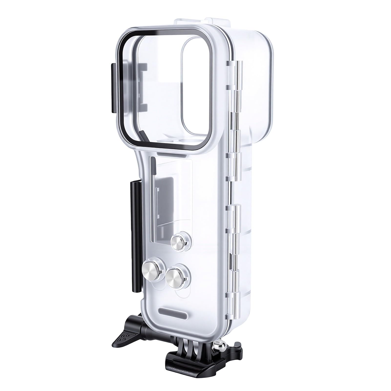 Sxhlseller Custodia Impermeabile IPX8 per 4 Action Camera 50m 164FT Custodia Subacquea con Lente in Vetro Temperato Ad Alta Trasmissione AR Antiriflesso, per Immersioni Snorkeling Surf