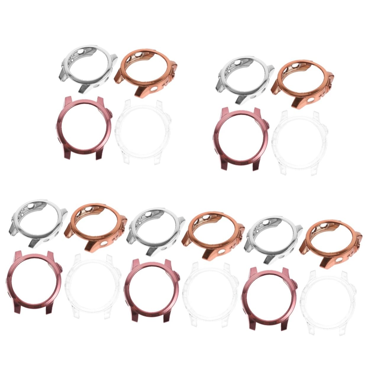 Mikikit 20pezzi Custodia Protettiva Per Smartwatch Cover Tpu Per Protezione Per Rosa Rosa
