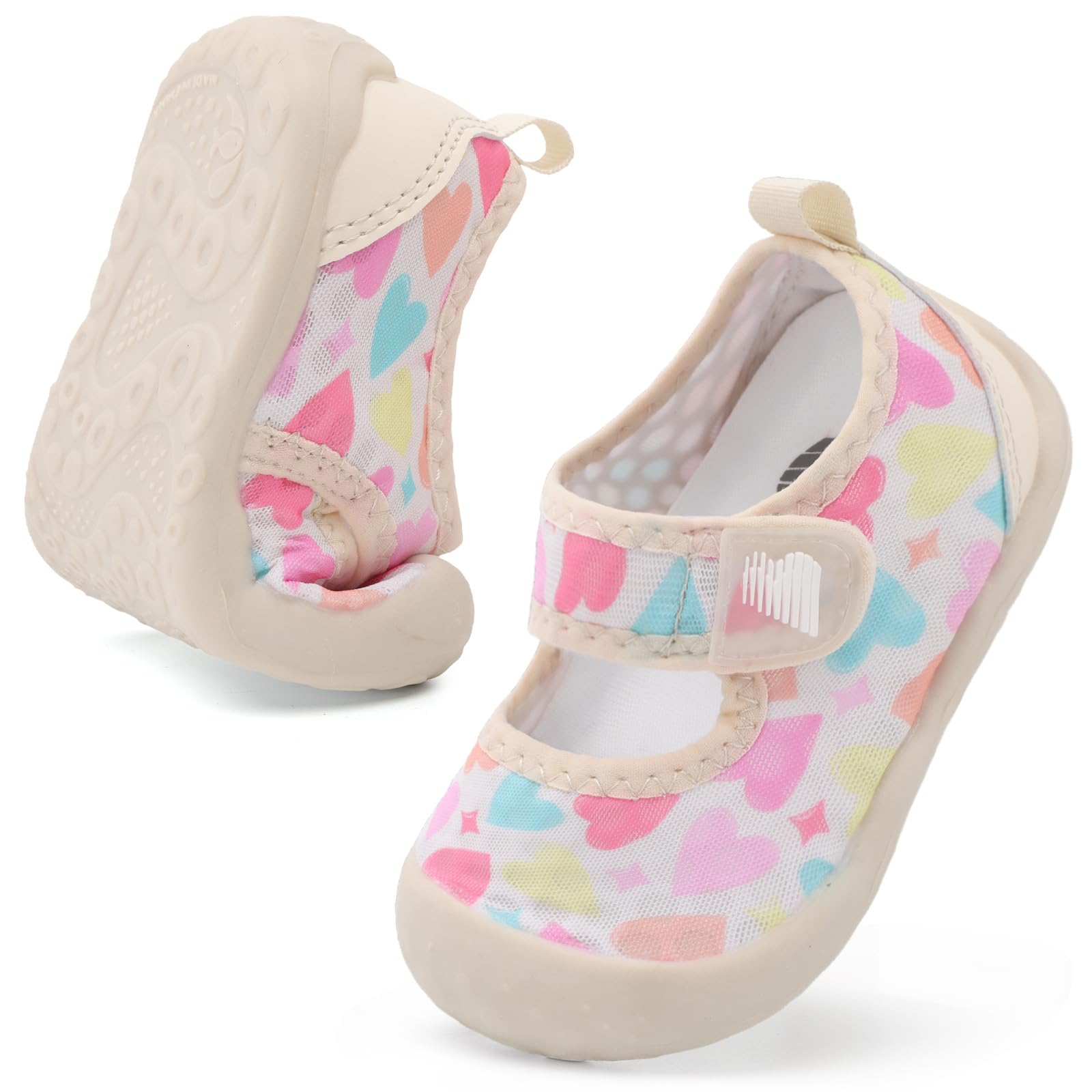 BARERUN Toddler Water Shoes Barefoot Water Shoes for Kids Baby Wide Aqua Socks with Arch Support Quick-Dry Breathable Boys Girls Sandals Walking Shoes for Beach Swim Pool Shoes