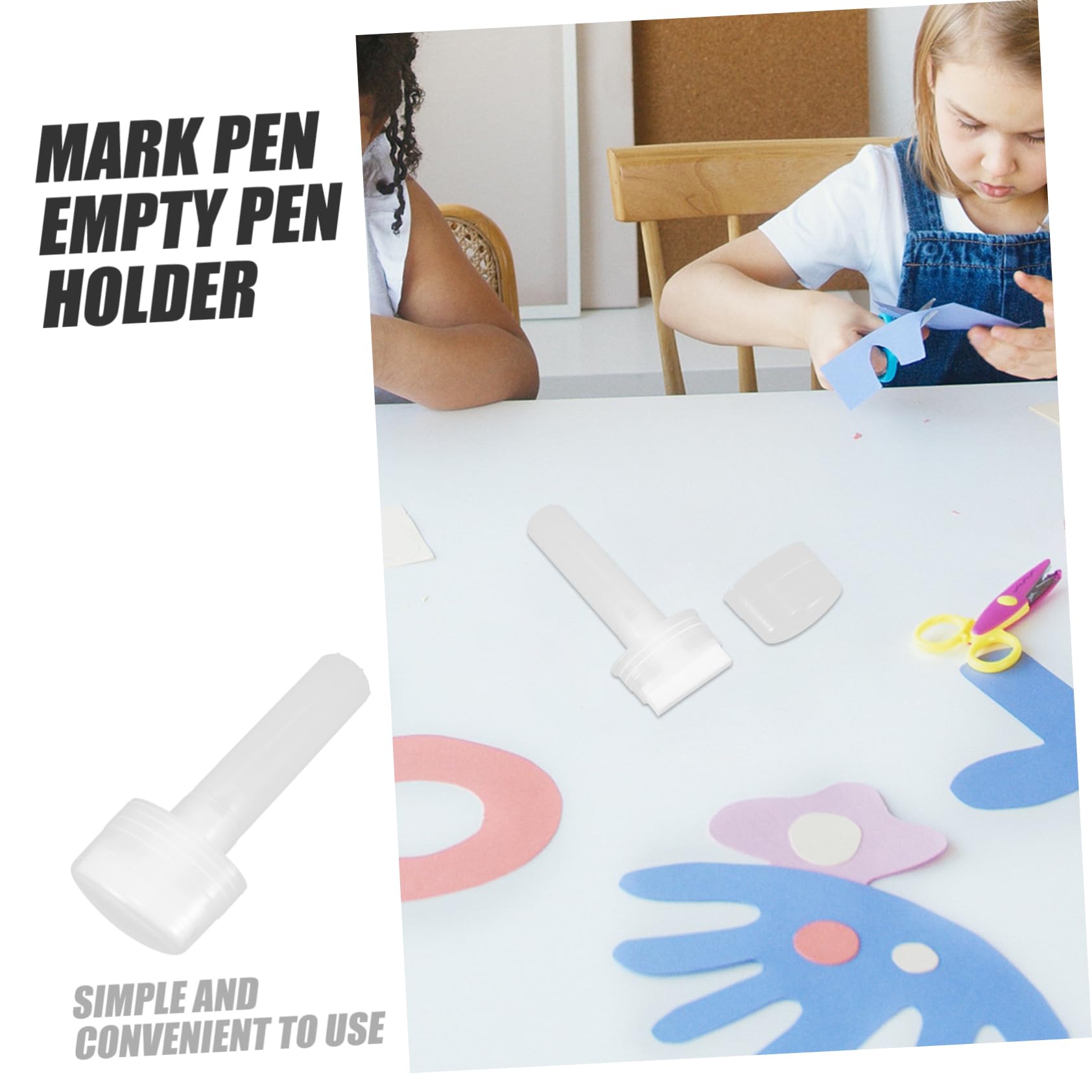 NUOBESTY 5 Pièces Marqueur Accessoires Peinture Stylo Peinture À L'Huile Marqueurs De e Rechargeables Tige r Stylo Tige Fournitures Remplacement Vide Blanc