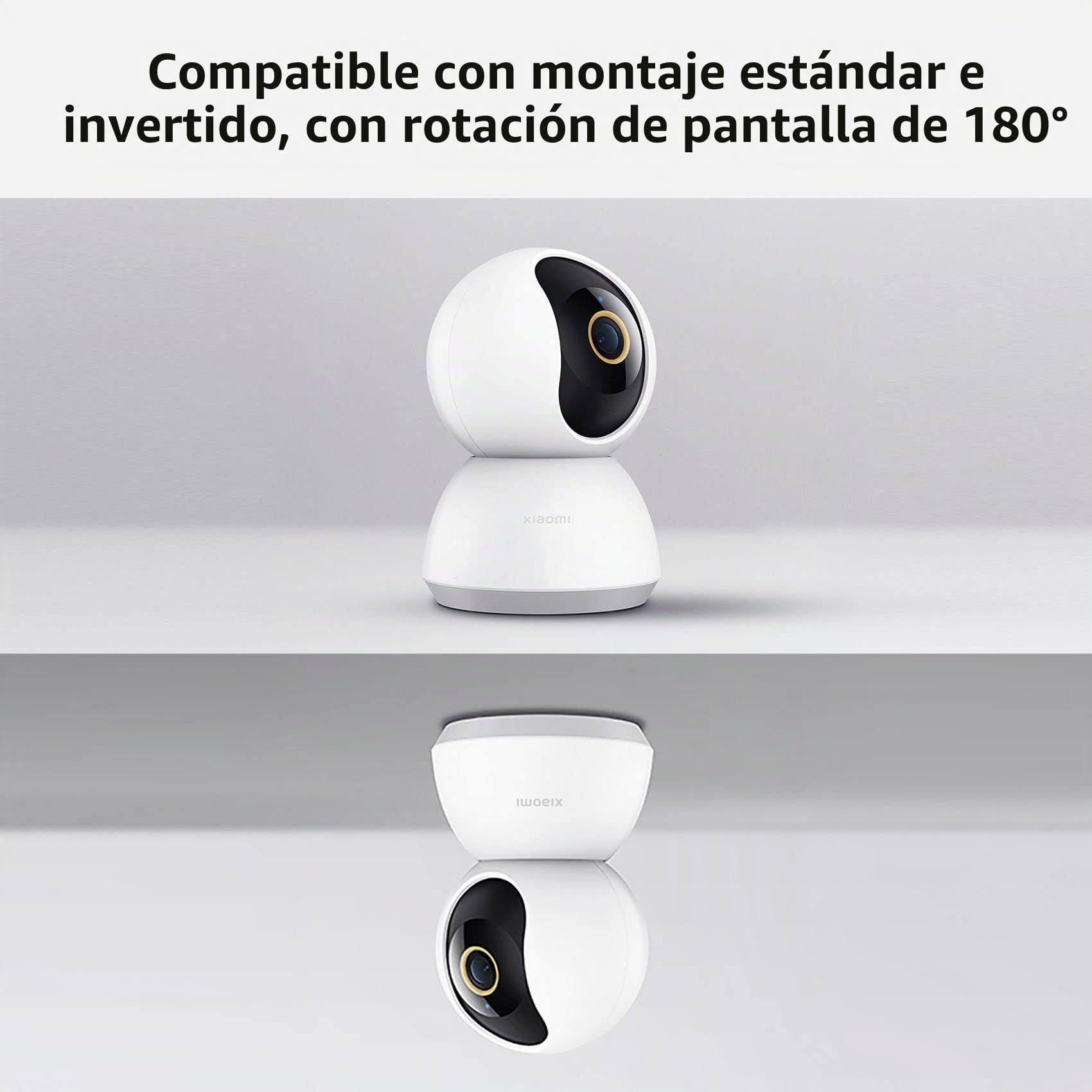 Xiaomi Smart Camera C300, Resolución ULTRA HD 2K, Interior Cámara de Vigilancia con Asistente de Voz, Detección Humana Inteligente AI, Modo de Privacidad, Compatible con Google y Alexa, Blanco