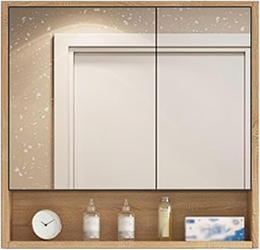 Modern Wall Mounted Medicine Cabinet,Bathroom Wall Mirror Cabinet,led Mirror for Bathroom,The Toilet Space Saver Storage Cabinet,with Storage Mirror CabinetA,BA,W110cm/43.31in