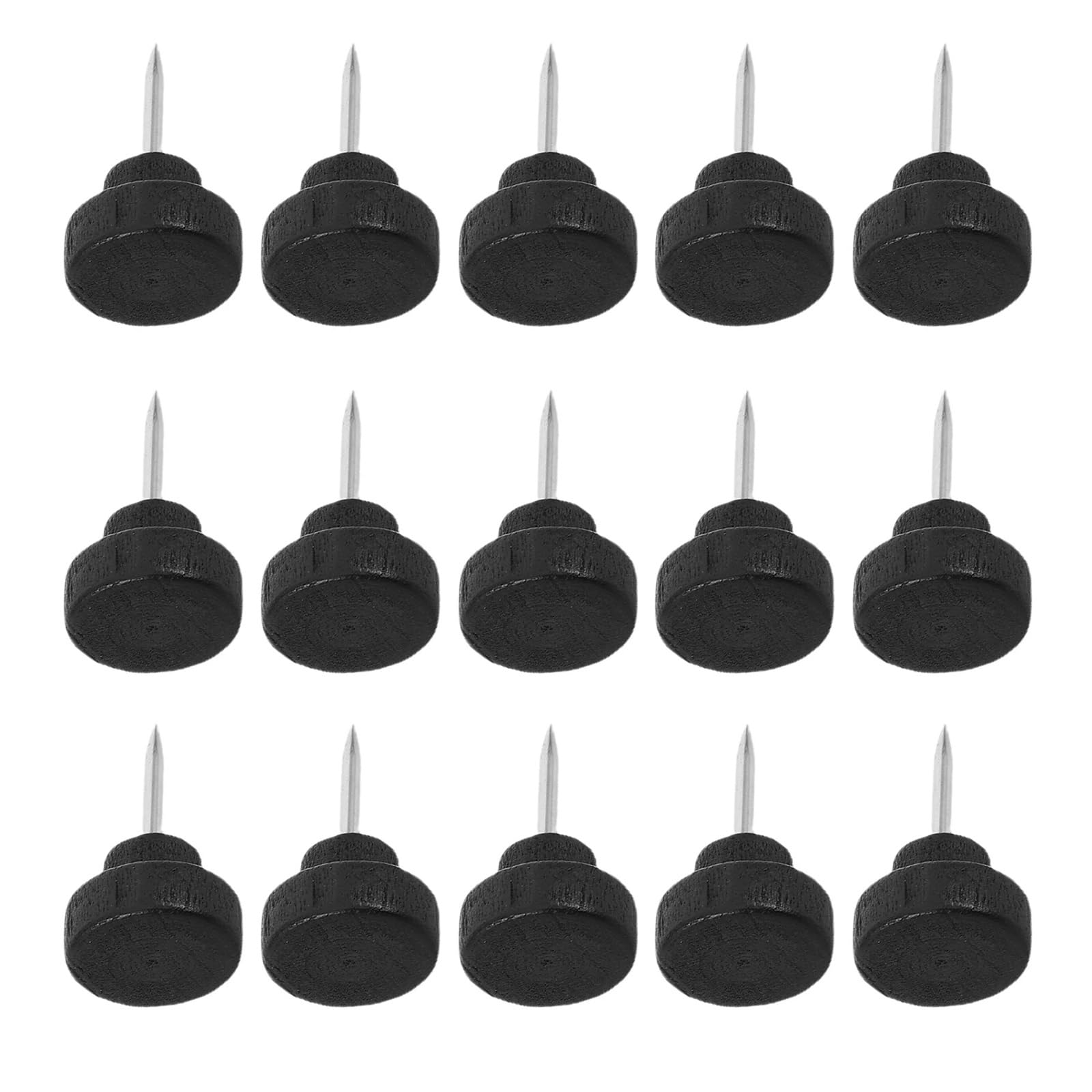 Cute Push Pins 200Pcs Wood Push Pins Flat Thumbtacks for Cork Boards Photo Hanging Map Office Bulletin Board Accessories