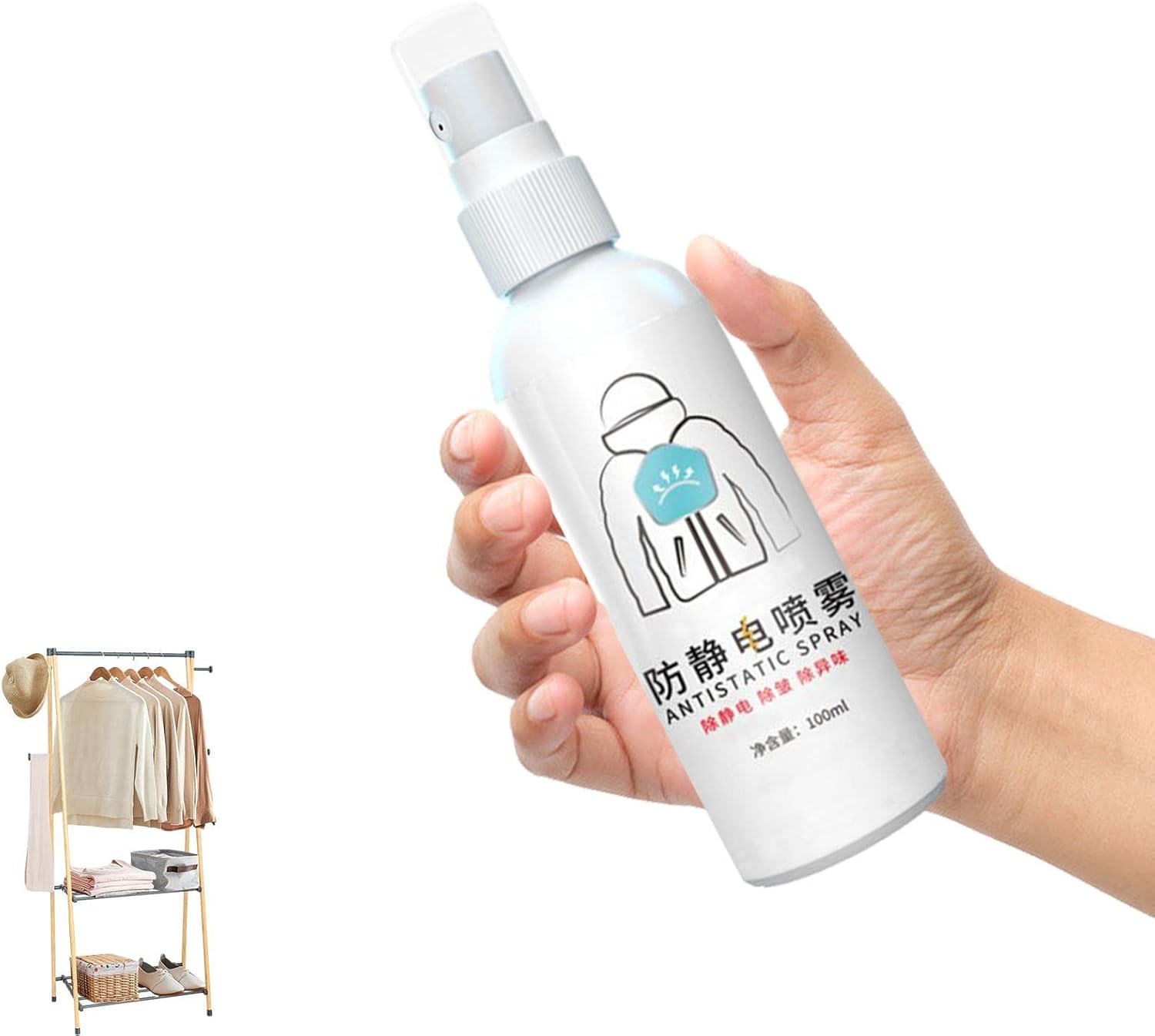 Jomewory AntistatikSpray MehrzweckAntistatikSpray für Kleidung